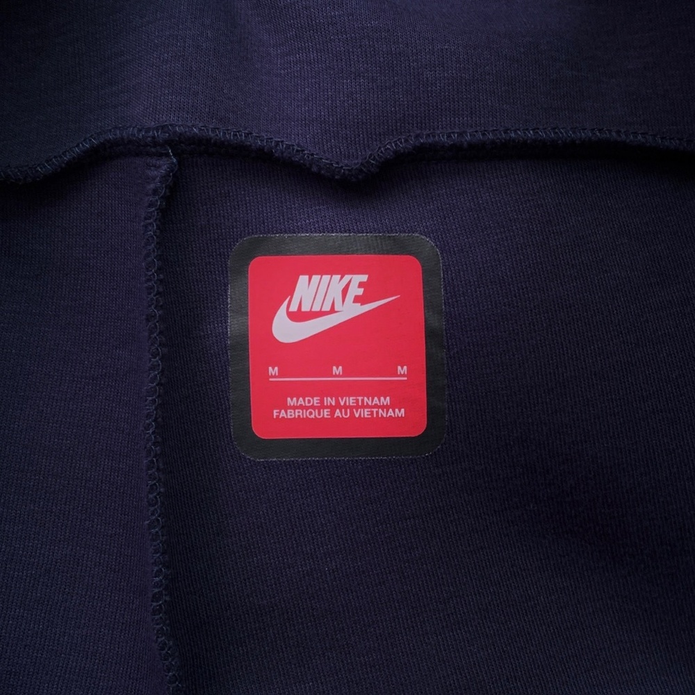 NIKE Tech Cotton Fleece Joggers – Men’s Sweatpants – MEDIUM – Navy Blue – NWT - Picture 8 of 10
